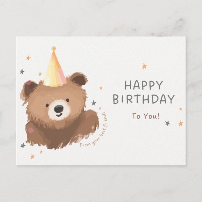 Carte Postale Joyeux anniversaire (Devant)