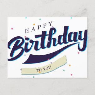 Carte Postale Joyeux anniversaire