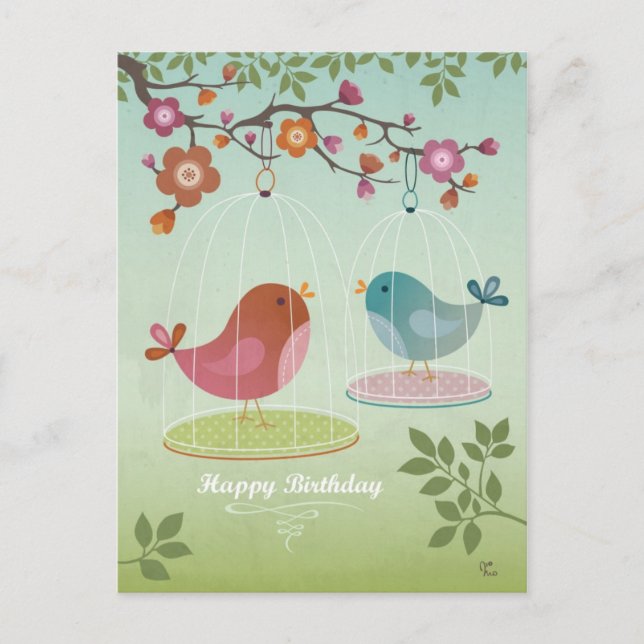 Carte Postale Joyeux anniversaire (Devant)