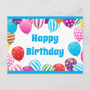 Carte Postale Joyeux anniversaire