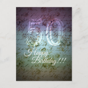 Carte Postale Joyeux Anniversaire!!! 50 ans