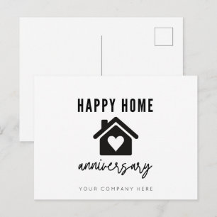 Carte Postale Joyeux anniversaire à la maison 