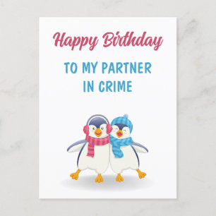 Carte Postale Joyeux Anniversaire à mon Complice d'anniversaire