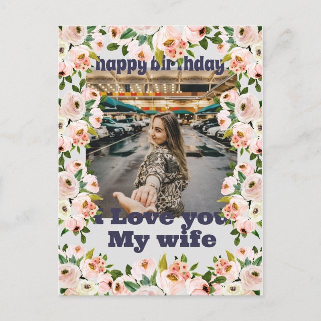 Carte Postale Joyeux anniversaire à ton fils, à ton mari, sacré (Devant)