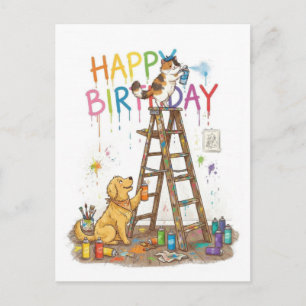 Carte Postale Joyeux Anniversaire Amusant