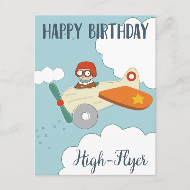 Carte Postale Joyeux Anniversaire au surdoué (Devant)