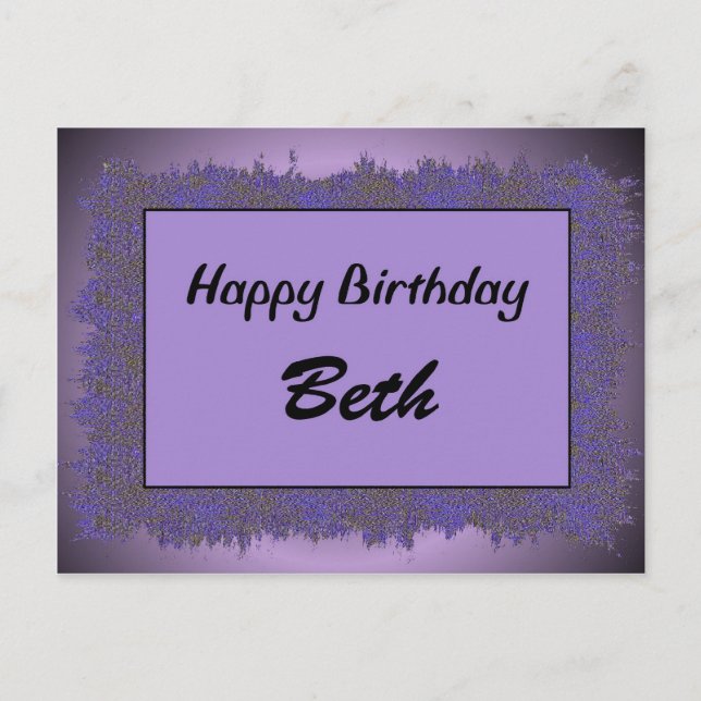 Carte Postale Joyeux Anniversaire Beth (Devant)