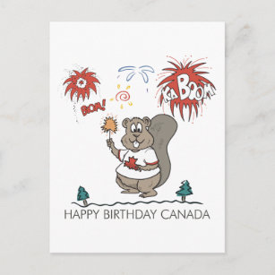 Joyeux Anniversaire Canada Cartes Postales Pas De Quantite Minimum Zazzle