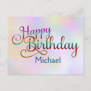Carte Postale JOYEUX ANNIVERSAIRE - conception de texte + vos pr