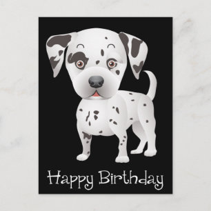 Carte Postale Joyeux anniversaire Dalmatien Chien Chien Chien No