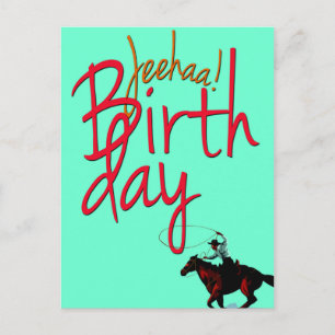 Carte Postale Joyeux anniversaire de Cowboy