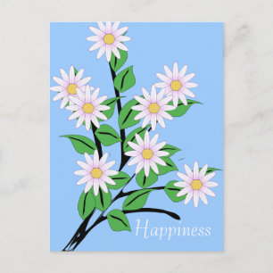 Carte Postale Joyeux anniversaire de Dancing Daisy Flowers