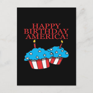 Carte Postale Joyeux anniversaire de l'Amérique
