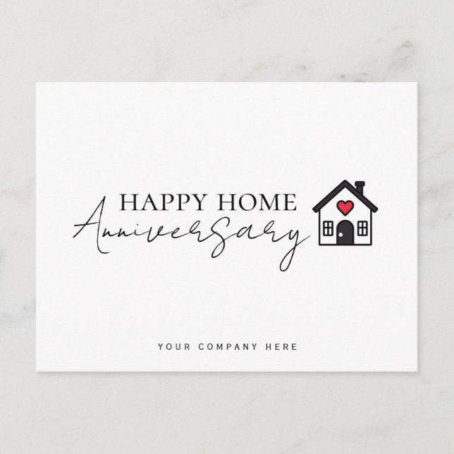 Carte Postale Joyeux anniversaire de l'immobilier professionnel (Devant)