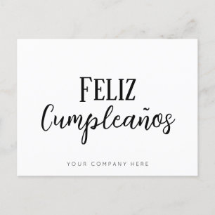 Carte Postale Joyeux Anniversaire Entreprise Immobilier Espagnol