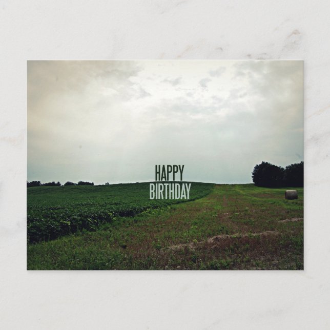 Carte Postale Joyeux Anniversaire Fermier (Devant)