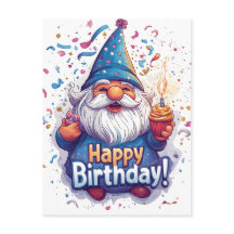 Joyeux Anniversaire Gnome : Conception Fantaisiste