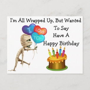Carte Postale Joyeux anniversaire Halloween