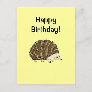 Carte Postale Joyeux anniversaire ! (hérisson)