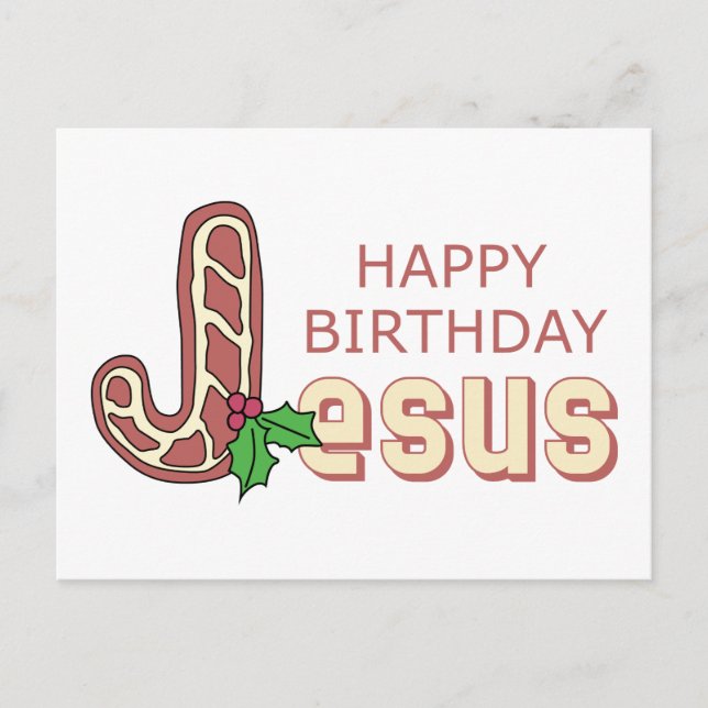 Carte Postale Joyeux anniversaire Jésus (Devant)