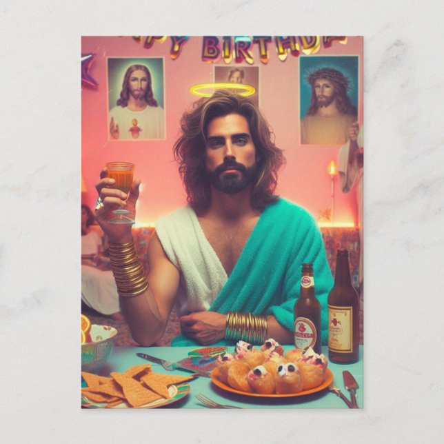 Carte Postale Joyeux Anniversaire Jésus (Devant)