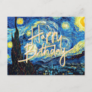 Carte Postale Joyeux Anniversaire !  La célèbre œuvre d'art, Nui