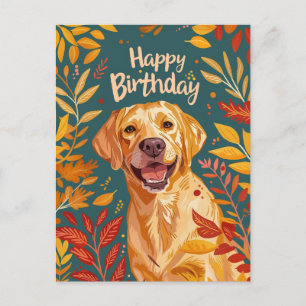 Carte Postale Joyeux Anniversaire Labrador
