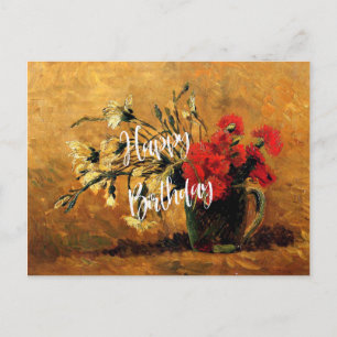 Carte Postale Joyeux anniversaire, le célèbre tableau floral de 