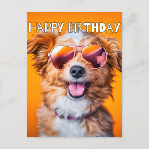 Carte Postale Joyeux Anniversaire mignon animal fête