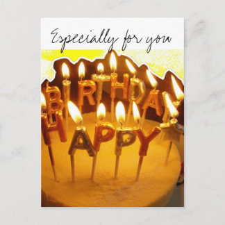 Carte Postale Joyeux anniversaire, particulièrement pour vous