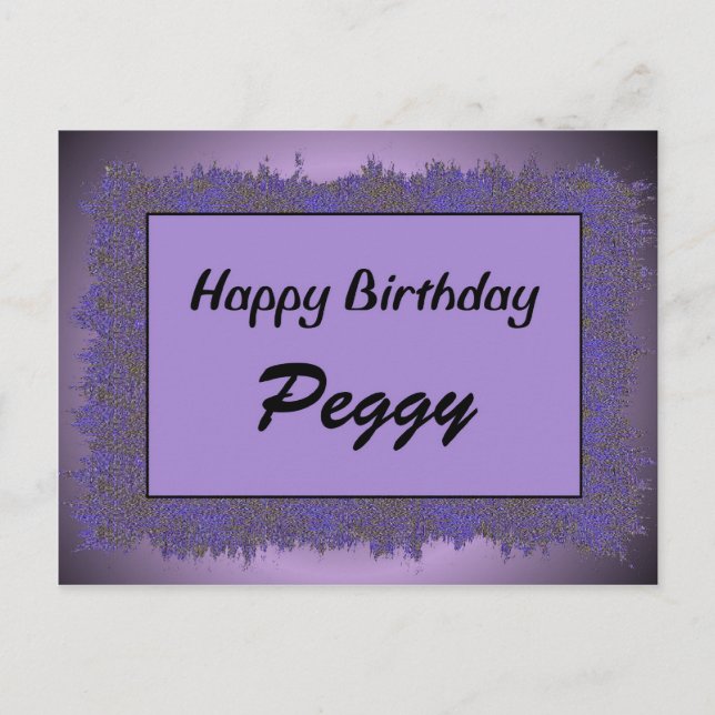 Carte Postale Joyeux Anniversaire Peggy (Devant)