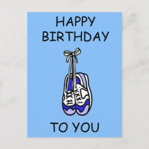 Carte Postale Joyeux anniversaire pour les entraîneurs bleus de 