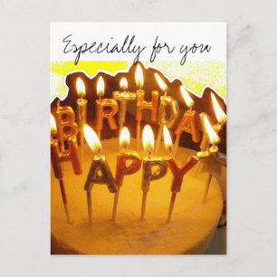 Carte Postale Joyeux anniversaire, spécialement pour vous
