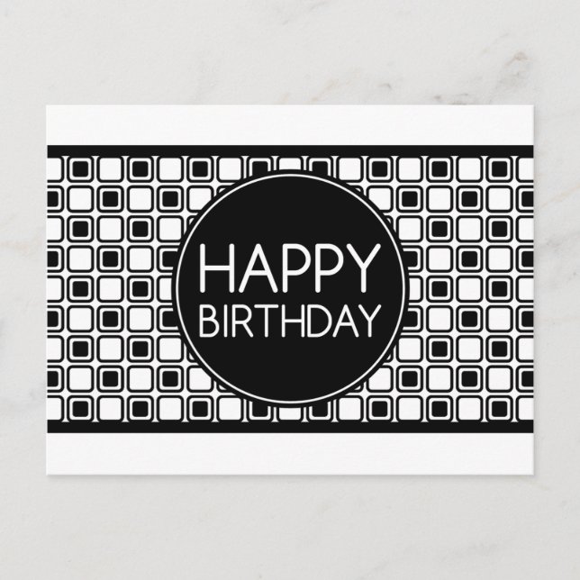 Carte Postale joyeux anniversaire (studioSquares) (Devant)