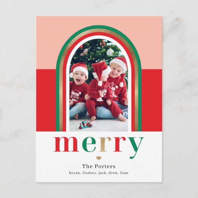 Carte postale Joyeux Arche de Noël (Devant)