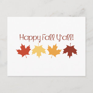 Carte Postale Joyeux automne Yall