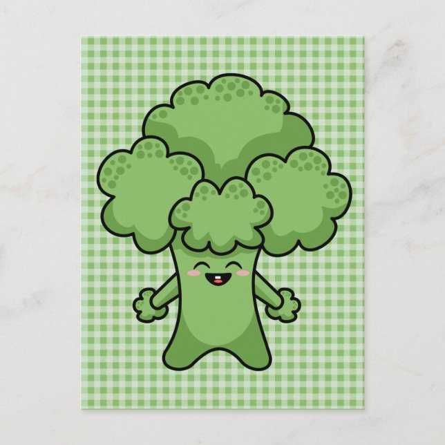 Carte Postale Joyeux Brocoli vert (Devant)