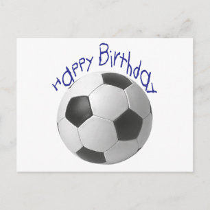 Carte Postale Joyeux cadeau d'anniversaire de football