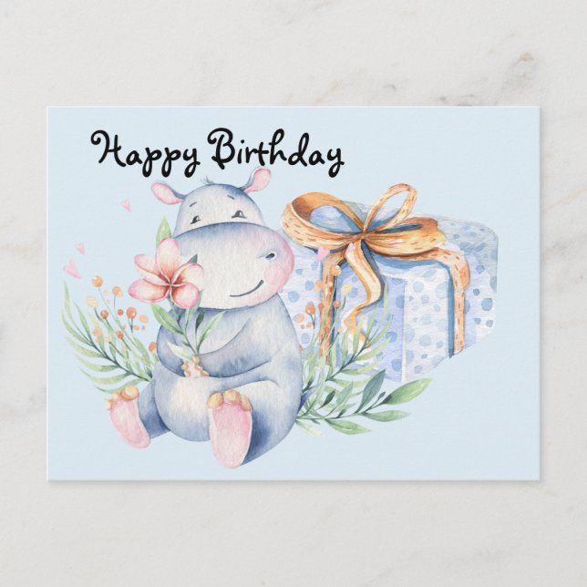 Carte Postale Joyeux Cadeau D'Anniversaire De Voeux (Devant)