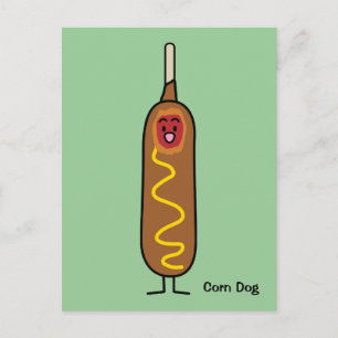 Carte Postale Joyeux chien de maïs