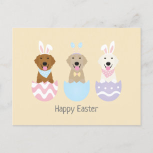Carte Postale Joyeux Chiens de Pâques