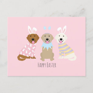 Carte Postale Joyeux Chiens de Pâques