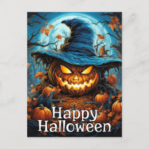 Carte Postale Joyeux Citrouille d'Halloween