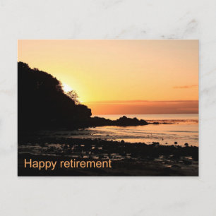 Carte Postale Joyeux coucher de soleil sur la retraite en Écosse