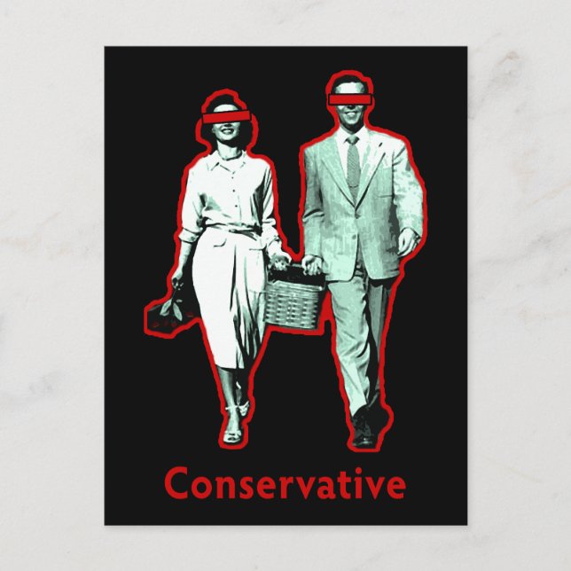 Carte Postale Joyeux couple conservateur (Devant)
