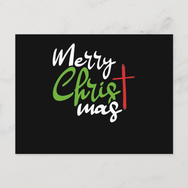 Carte Postale Joyeux croix de Noël (Devant)