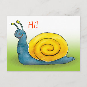 Carte Postale Joyeux escargot   Hi