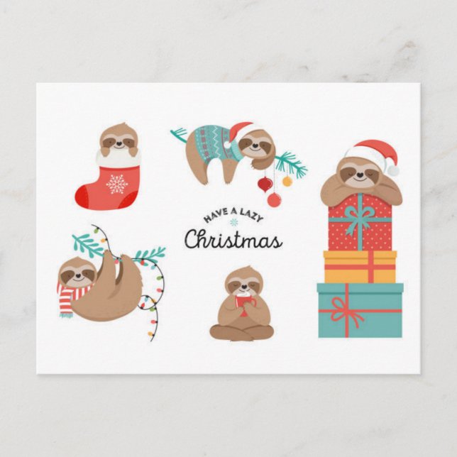 Carte Postale Joyeux fentes de Noël (Devant)
