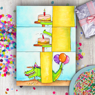 Carte Postale Joyeux Gator d'anniversaire