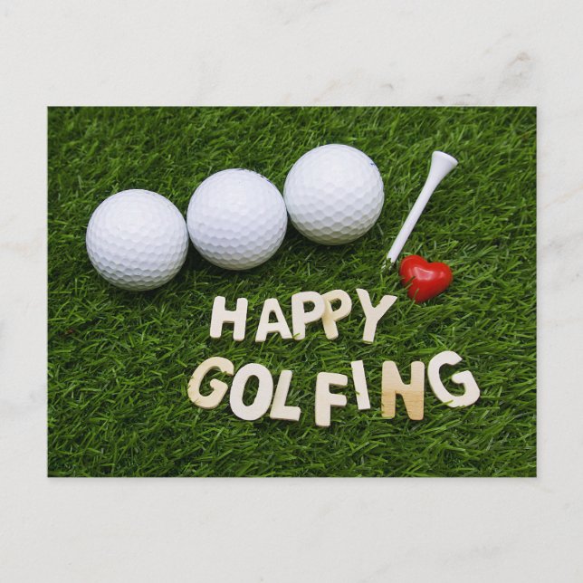 Carte Postale Joyeux golf (Devant)